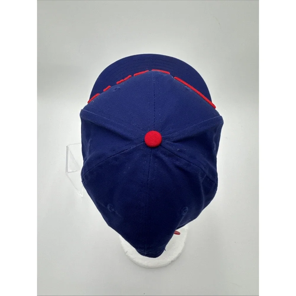 Texas Rangers Hat Cap Snapback Blue New Era 9Fifty Spell‎ Out Logo MLB